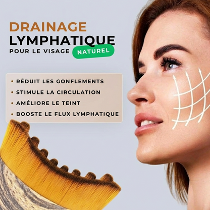 Brosse de Drainage Lymphatique Visage - Nivalea