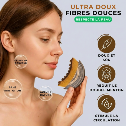 Brosse de Drainage Lymphatique Visage - Nivalea